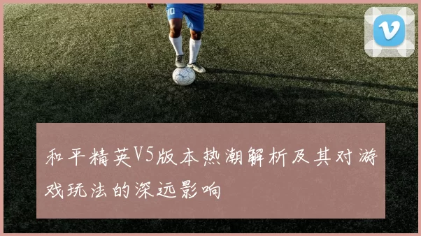 和平精英V5版本热潮解析及其对游戏玩法的深远影响